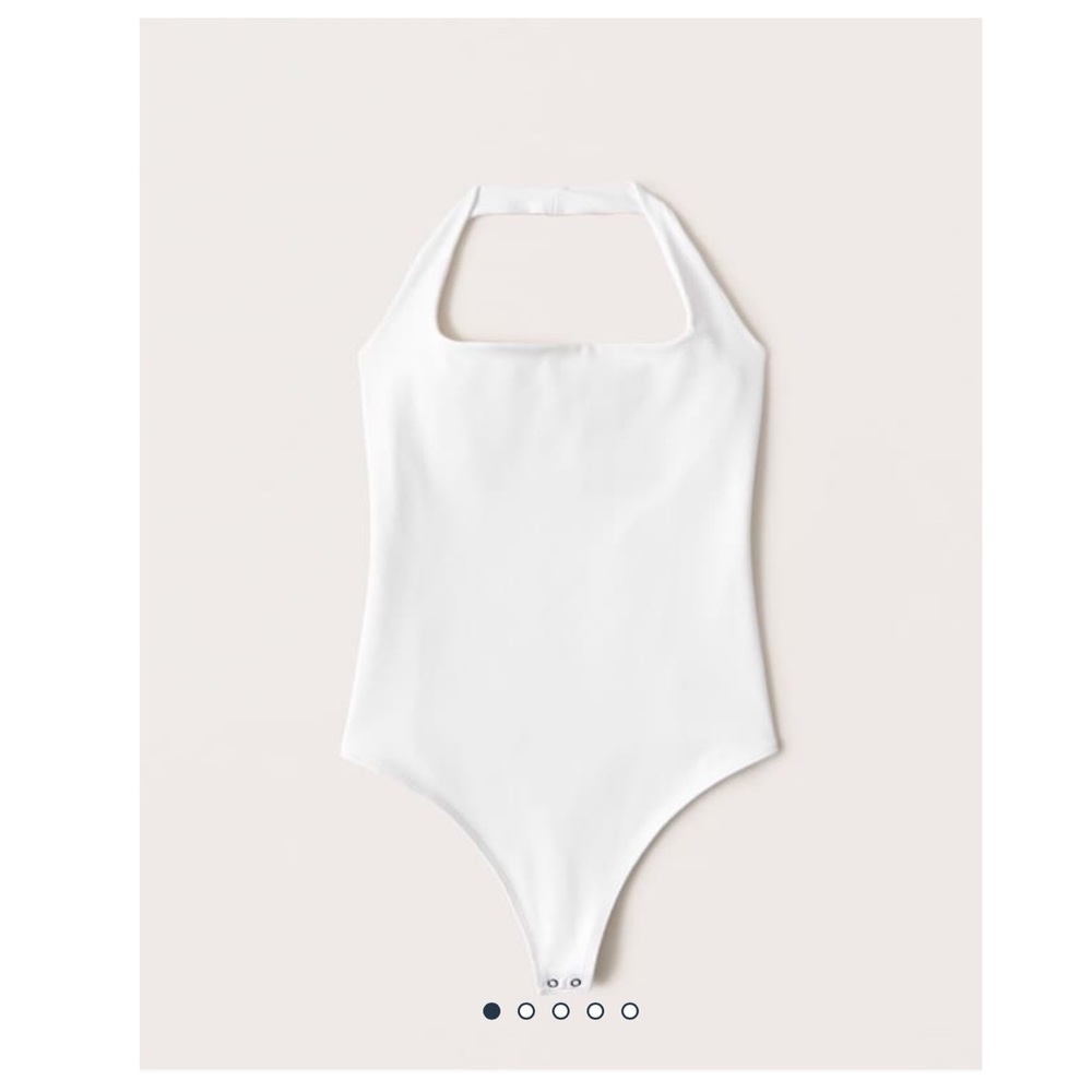 A&F Double-Layered Seamless Fabric Halter Bodysuit